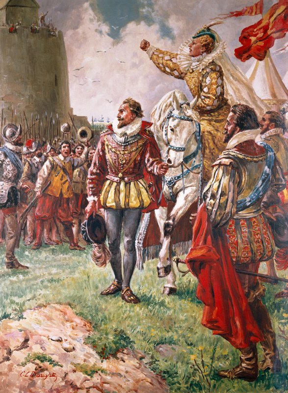Isabel I (1533-1603) La reina guerrera (gouache sobre papel) de C.L. Doughty
