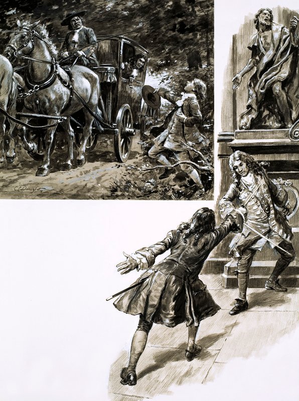 George Frederic Handel (gouache sobre papel) de C.L. Doughty