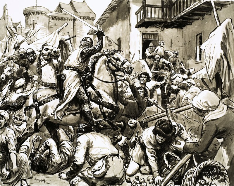 Hans Bohm es llevado a la fuerza al castillo de Wurzburgo de C.L. Doughty
