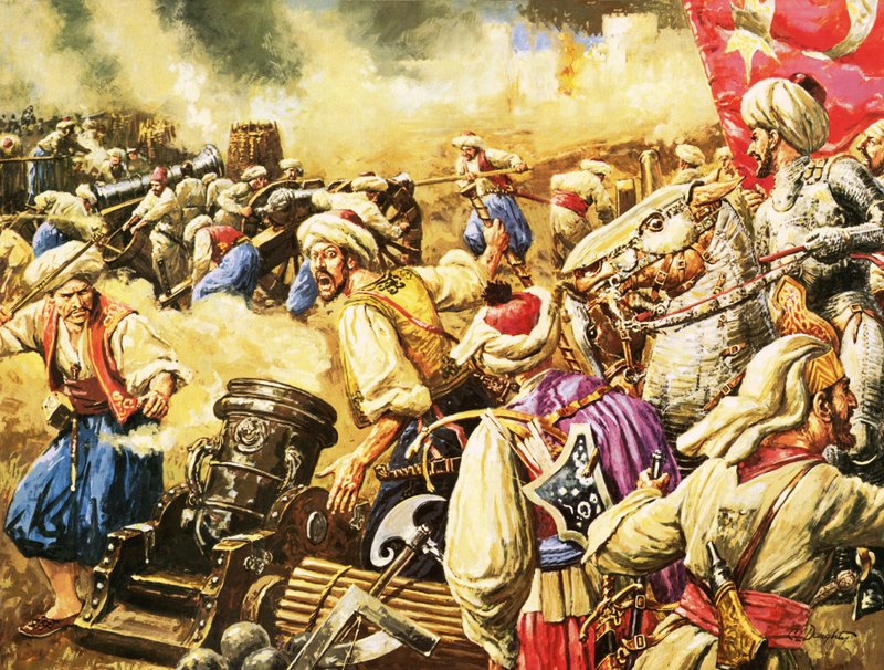 El ejército de Solimán ataca Rodas de C.L. Doughty