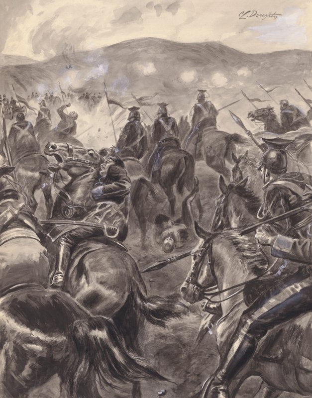 The Charge Of The Light Brigade (gouache sobre papel) de C.L. Doughty