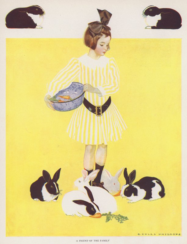 Chica de Coles Phillips, una amiga de la familia de C. Coles Phillips