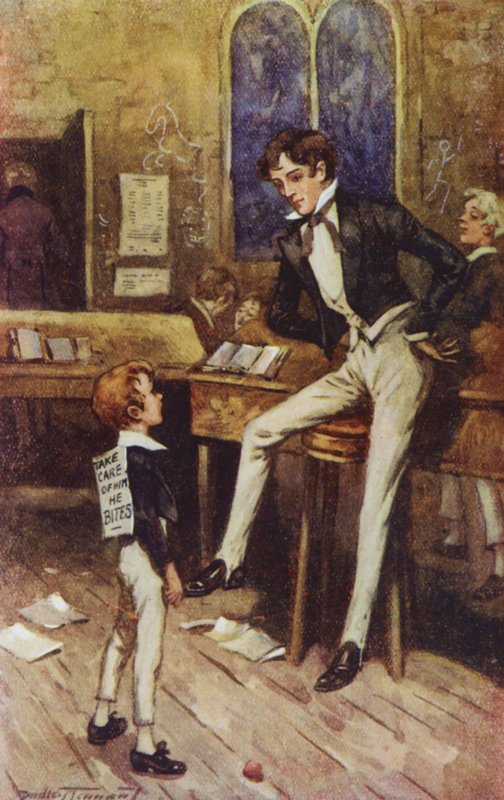 Ilustración para David Copperfield de Charles Dickens (litografía en color) de C. Dudley (after) Tennant