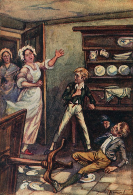Ilustración para Oliver Twist de Charles Dickens (litografía en color) de C. Dudley (after) Tennant