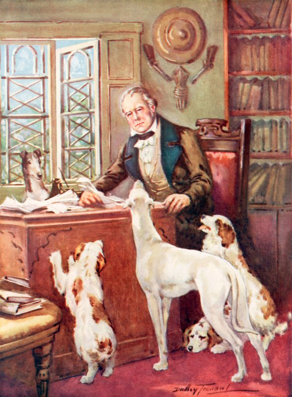 El querido y heroico "mago del Norte" (litografía en color) de C. Dudley Tennant