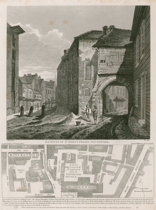 Puerta del Priorato de Santa María, Southwark de C. John Mayle Whichelo