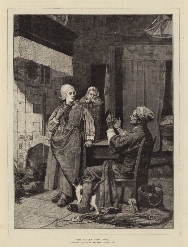 El regreso del trabajo de Carl Julius Lorck