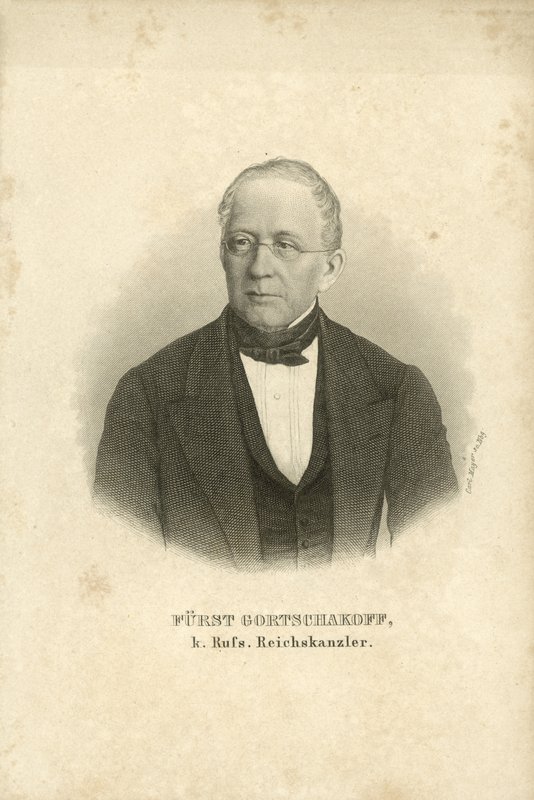 Príncipe Alexander Gorchakov, estadista ruso de Carl (after) Mayer