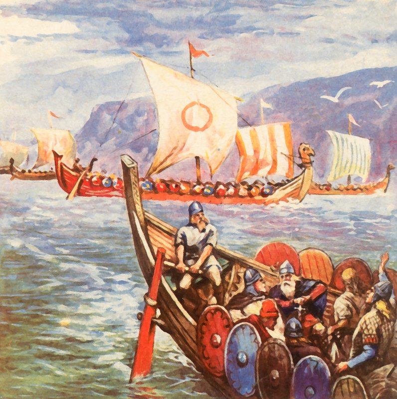 Flota Willinger (litografía en color mejorada) de Carl Arriens