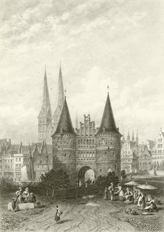 La Puerta de Holstein, Lubeck de Carl Friedrich Heinrich Werner