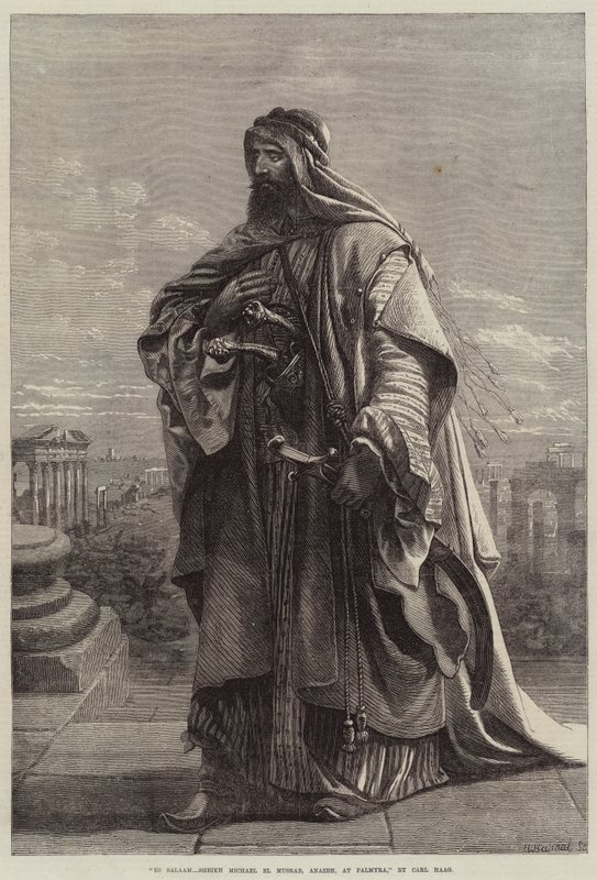 Es Salaam, Sheikh Michael El Musrab, Anazeh, en Palmira de Carl Haag