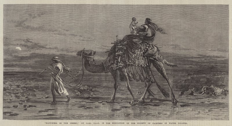 Felicidad en el desierto de Carl Haag
