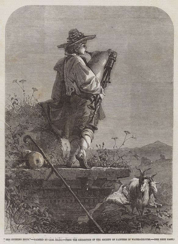 La Hora de la Tarde, de la Exposición de la Sociedad de Pintores en Acuarela de Carl Haag