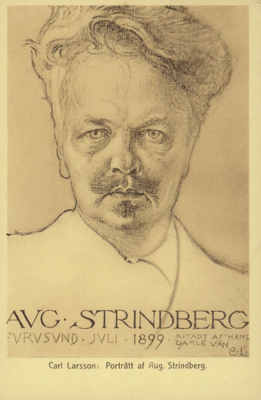 August Strindberg (1849-1912), dramaturgo, novelista, poeta y artista sueco de Carl Larsson
