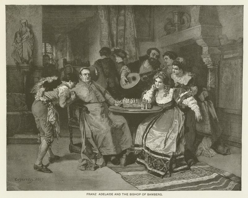 Franz Adelaide y el obispo de Bamberg de Carl Ludwig Friedrich Becker
