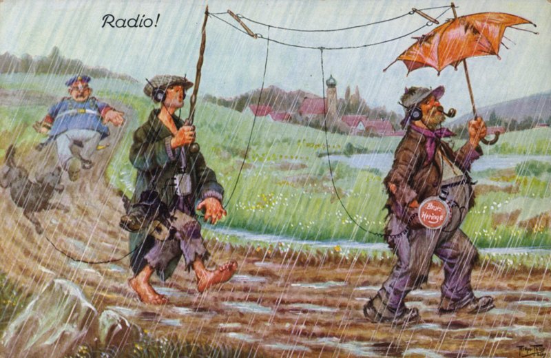 Retratos cómicos de la radio temprana de Carl Robert Arthur Thiele
