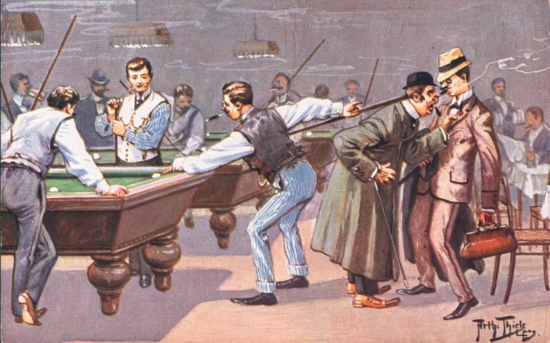 Jugando al billar de Carl Robert Arthur Thiele