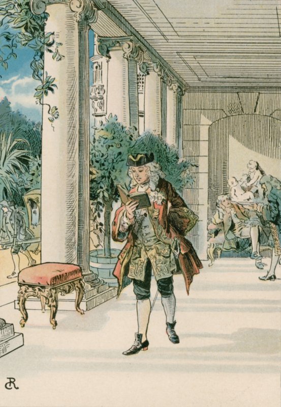 Federico el Grande (1712-1786) en Rheinberg de Carl Rohling