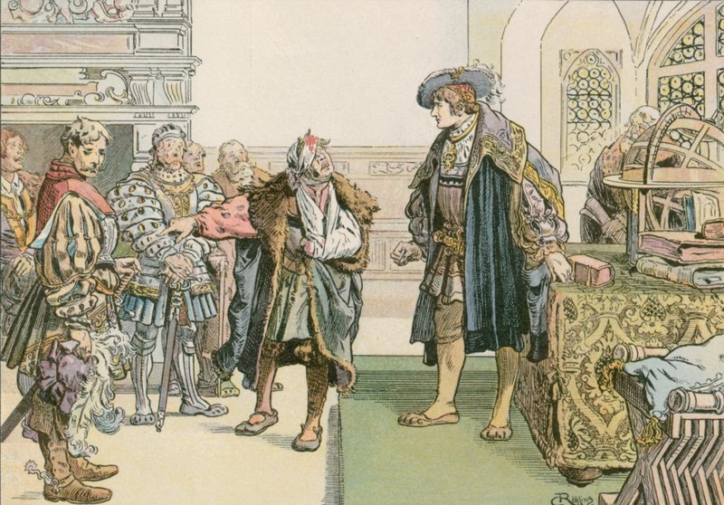 Juicio de Joaquín I contra los barones ladrones de Lindenberg en 1504 de Carl Rohling