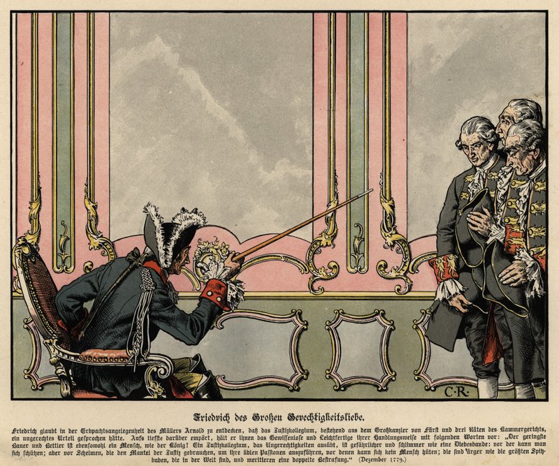 El amor de Federico el Grande por la justicia de Carl Röchling