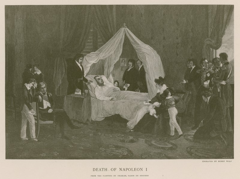Muerte de Napoleón I de Carl von Steuben
