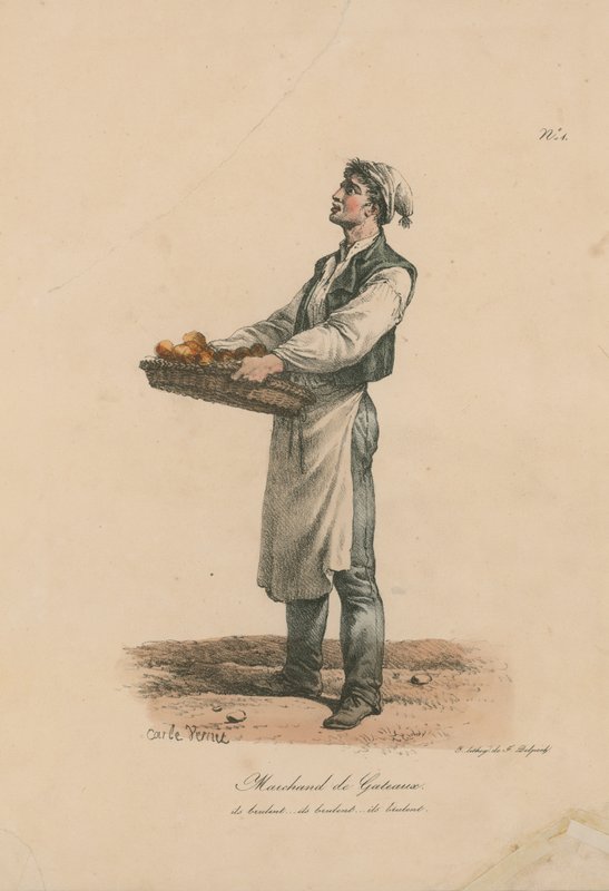 Vendedor de pasteles de Carle Vernet