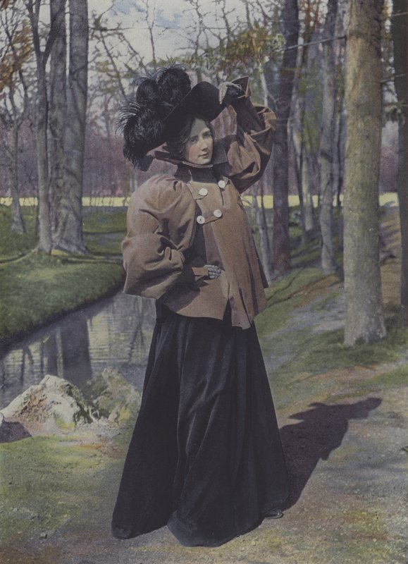 Mujer en un parque de París de Carle de Mazibourg