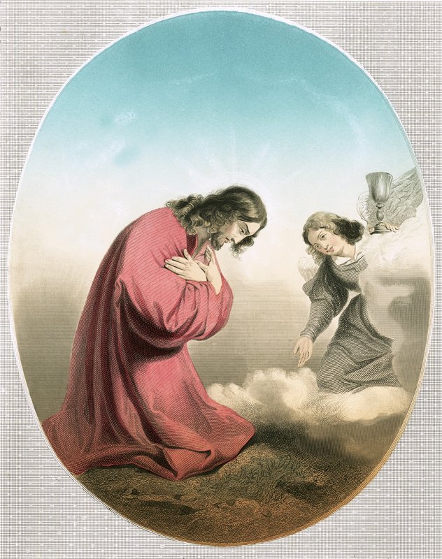 Ángel apareciendo a Cristo de Carlo Dolci