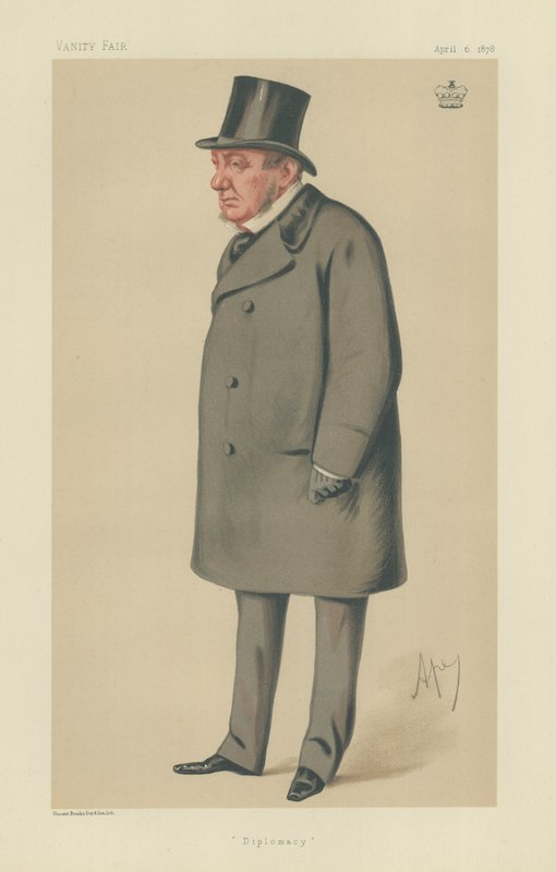 Lord Lyons (litografía a color) de Carlo Pellegrini