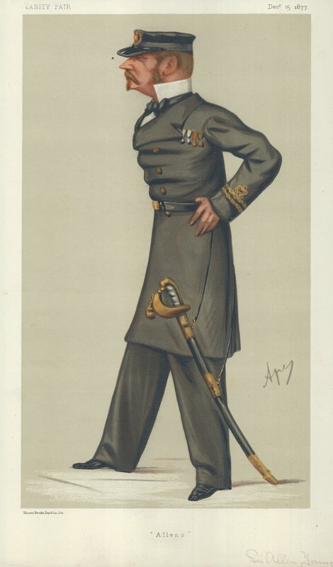 Sir Allen Young, Alleno, 15 de diciembre de 1877, caricatura de Vanity Fair de Carlo Pellegrini