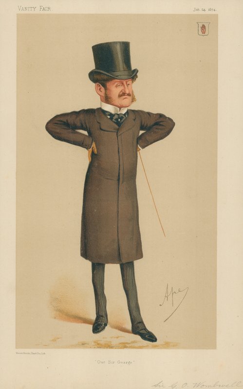 Sir George Orby Wombwell, Nuestro Sir George, 24 de enero de 1874, caricatura de Vanity Fair de Carlo Pellegrini