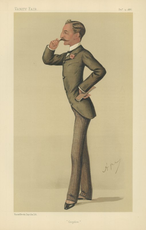 El Honorable Sidney Herbert (litografía a color) de Carlo Pellegrini