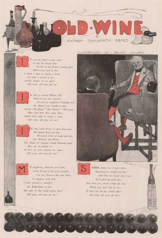 Vino Viejo, por Winthrop Mackworth Praed de Cecil Charles Windsor Aldin