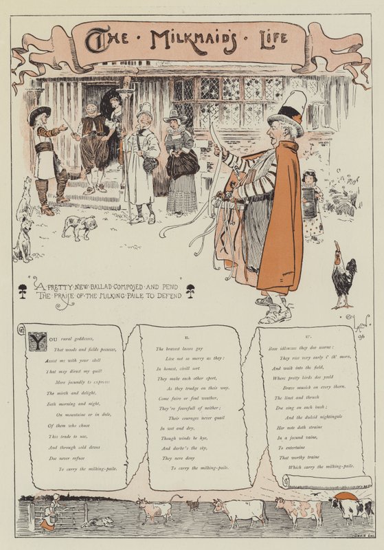 La vida de la lechera de Cecil Charles Windsor Aldin