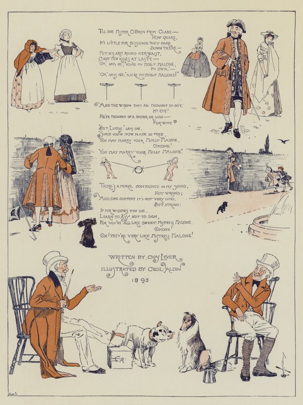La viuda Malone, por Charles Lever de Cecil Charles Windsor Aldin