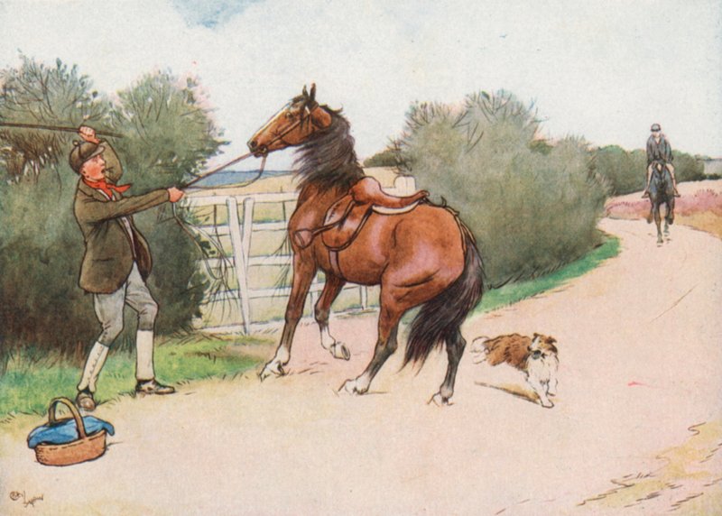 Entonces el niño se bajó y le dio una dura paliza de Cecil Charles Windsor Aldin