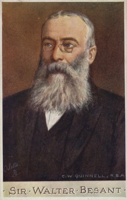Sir Walter Besant (1836-1901), novelista e historiador inglés de Cecil Watson Quinnell