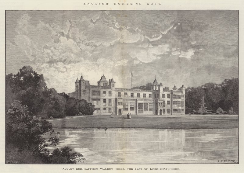 Audley End, Saffron Walden, Essex, la residencia de Lord Braybrooke de Charles Auguste Loye