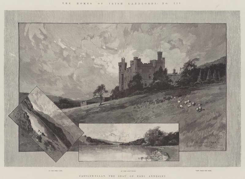 Castlewellan, la Residencia del Conde Annesley de Charles Auguste Loye