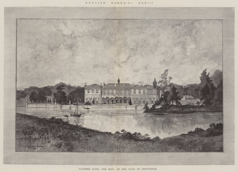 Clumber Park, la Residencia del Duque de Newcastle de Charles Auguste Loye