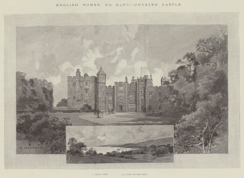 Castillo de Dunster de Charles Auguste Loye