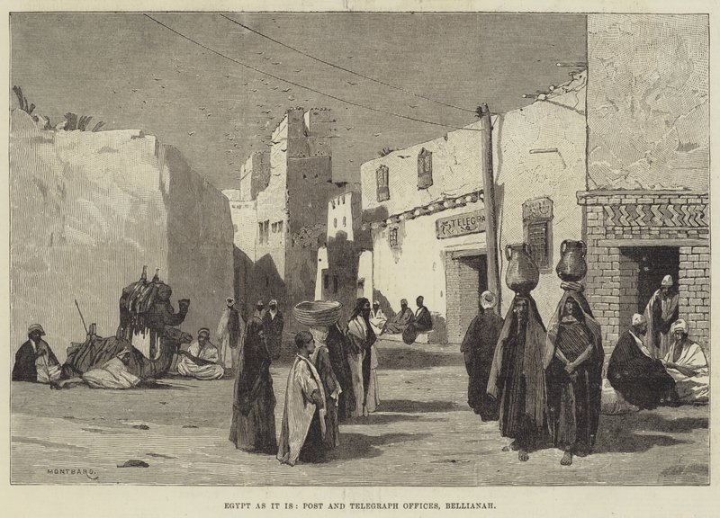 Egipto tal como es, oficinas de correos y telégrafos, Bellianah de Charles Auguste Loye