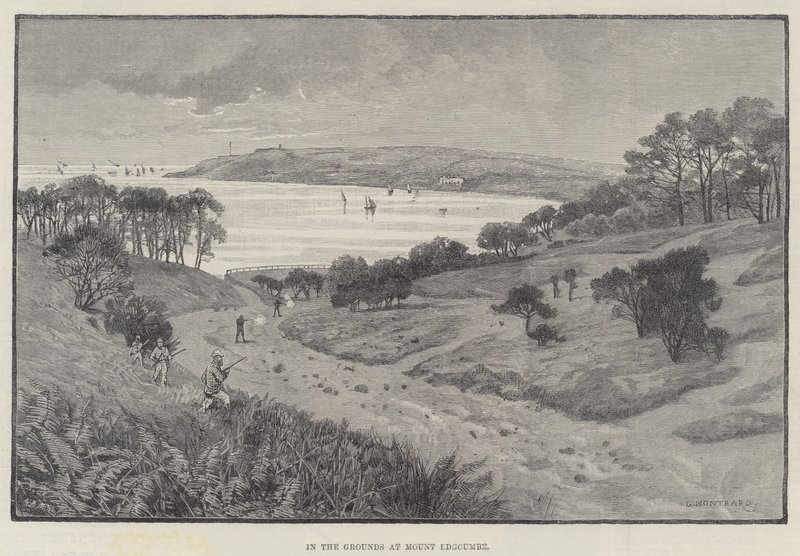 En los Jardines de Mount Edgcumbe de Charles Auguste Loye