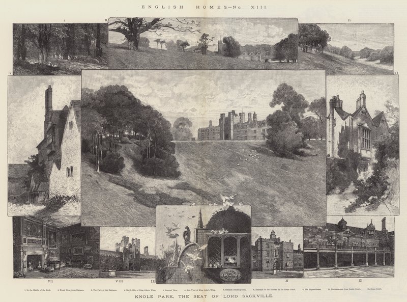 Parque Knole, la residencia de Lord Sackville de Charles Auguste Loye