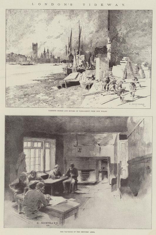 La marea de Londres de Charles Auguste Loye
