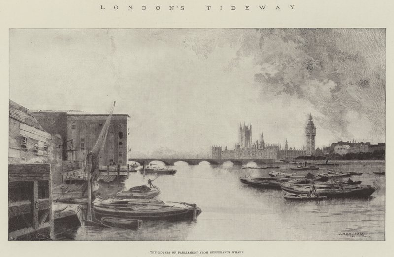 La marea de Londres de Charles Auguste Loye