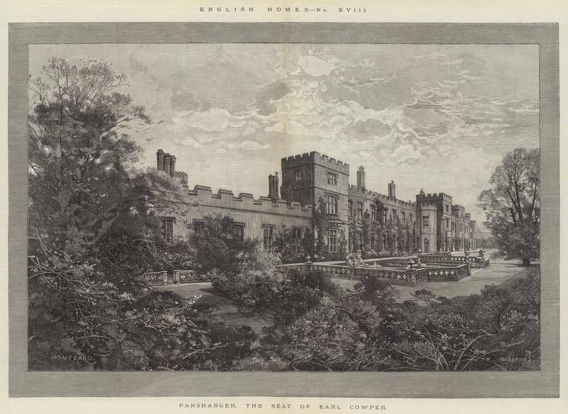 Panshanger, la residencia del Conde Cowper de Charles Auguste Loye