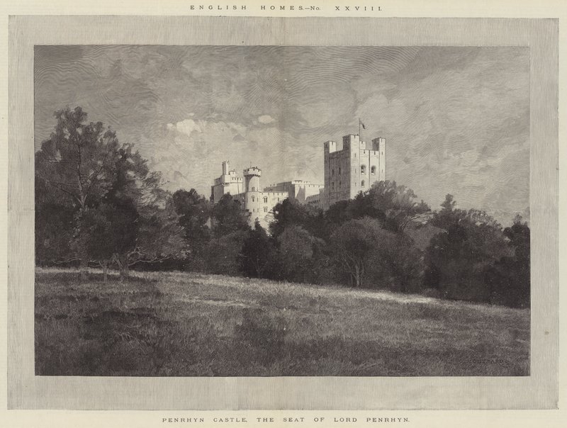 Castillo de Penrhyn, la residencia de Lord Penrhyn de Charles Auguste Loye