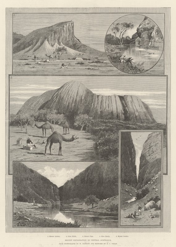 Exploración reciente en Australia Central de Charles Auguste Loye