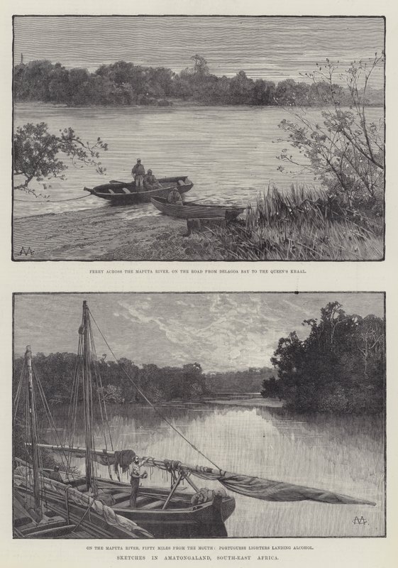 Bocetos en Amatongaland, Sudeste de África de Charles Auguste Loye